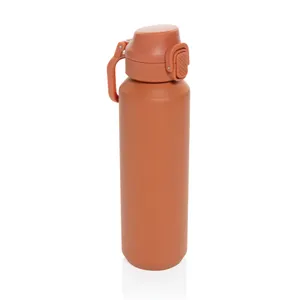 Bouteille de sport publicitaire 600ML en acier recyclé RCS Via - XD Collection | Orange