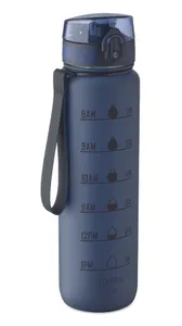 Bouteille de sport publicitaire RPET 1L - Isforden Mark | Bleu Marine