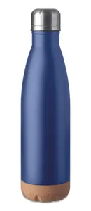 Bouteille double paroi 500 ml personnalisable - Aspen Cork | Bleu