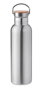 Bouteille double paroi 750ml personnalisable - Helsinki Med | Matt Silver