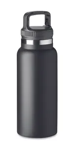 Bouteille double paroi 970 ml personnalisable - Cleo Large | Black