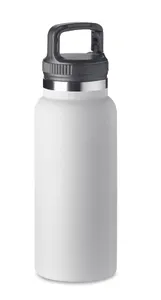 Bouteille double paroi 970 ml personnalisable - Cleo Large | White