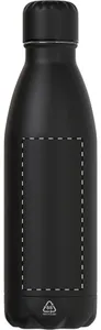 Bouteille en acier inoxydable recyclée personnalisée - Refill Soft | Noir