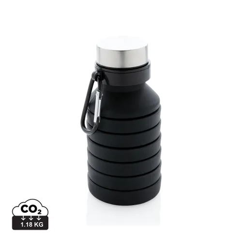 Bouteille en silicone pliable étanche personnalisable avec couvercle - XD Collection