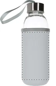 Bouteille en verre personnalisée - Ganga | Blanc