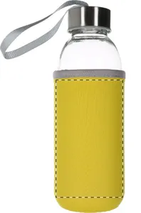 Bouteille en verre personnalisée - Ganga | Jaune