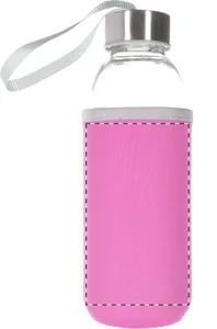 Bouteille en verre personnalisée - Ganga | Rose