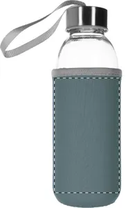 Bouteille en verre personnalisée - Ganga | Gris