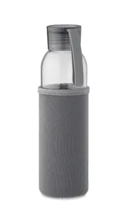 Bouteille en verre recyclé 500 ml personnalisable - Ebor | Dark Grey