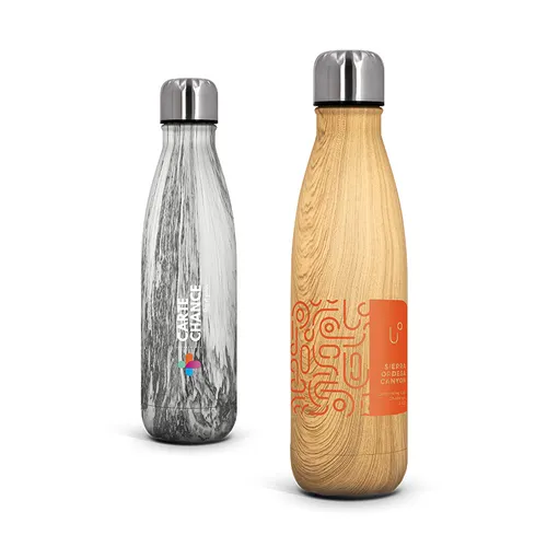 Bouteille gourde isotherme double-paroi inox 50 cl personnalisée