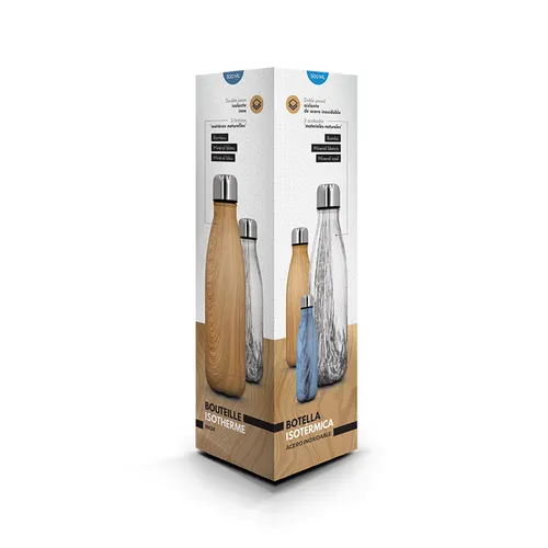 Bouteille gourde isotherme double-paroi inox 50 cl personnalisée