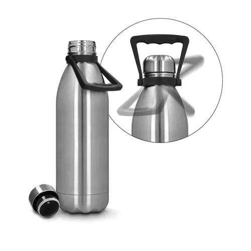 Bouteille gourde isotherme double-paroi inox avec 1,5 l