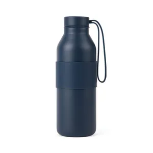 Bouteille Iso avec dragonne 500ml Niro en acier RCS - Vinga | Bleu marine