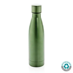 Bouteille iso couleur pleine en acier inoxydable recyclé personnalisable RCS - XD Collection | Vert