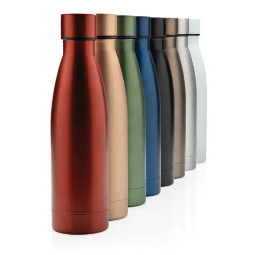 Bouteille iso couleur pleine en acier inoxydable recyclé personnalisable RCS - XD Collection