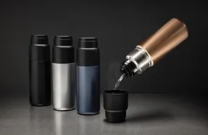 Bouteille isotherme 500ml avec tasse Thermocup RCS - XD Collection