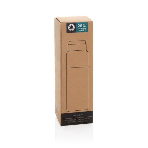 Bouteille isotherme 500ml avec tasse Thermocup RCS - XD Collection