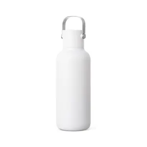 Bouteille Isotherme 600ml Cael en acier RCS - Vinga | Blanc