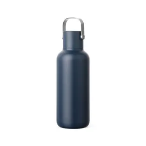 Bouteille Isotherme 600ml Cael en acier RCS - Vinga | Bleu marine