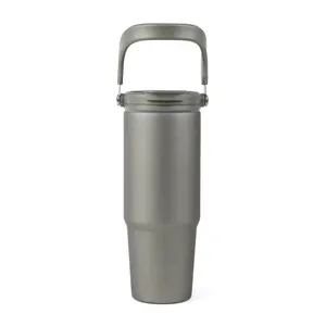 Mug isotherme personnalisée 880ml en acier recyclé - Vinga | Gris