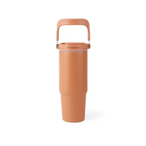 Mug isotherme personnalisée 880ml en acier recyclé - Vinga | Orange