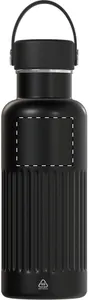 Bouteille isotherme personnalisée - Streaky Go | Noir