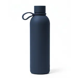 Bouteille Isotherme Rubber Go | Bleu Marine