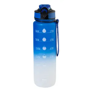 Bouteille motivante en RPET - Sipgrade | Bleu