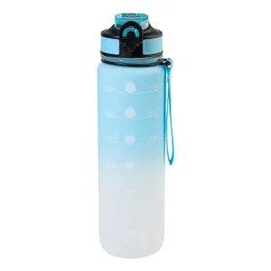 Bouteille motivante en RPET - Sipgrade | Bleu Clair
