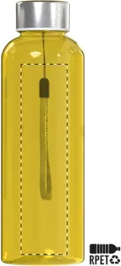 Bouteille personnalisée en RPET - Pemba | Jaune