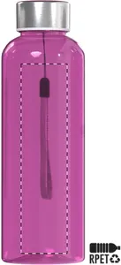 Bouteille personnalisée en RPET - Pemba | Fuchsia