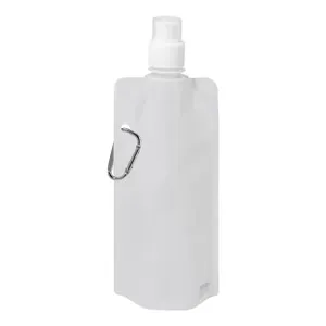 Bouteille pliable en RPET - Carabol | Blanc