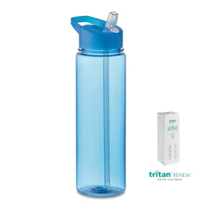 Bouteille publicitaire Tritan Renew™ 650 ml - Bay | Transparent Blue