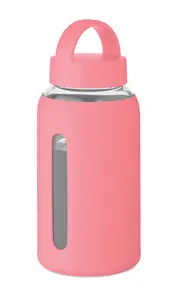 Bouteille verre borosilicate - Boris | Rose Bébé
