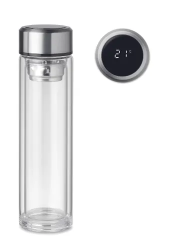 Bouteille verre double paroi personnalisable - Pole Glass