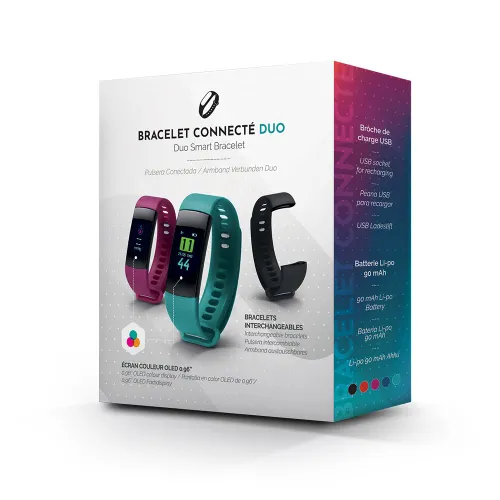 Bracelet connecté personnalisé avec bracelet interchangeable