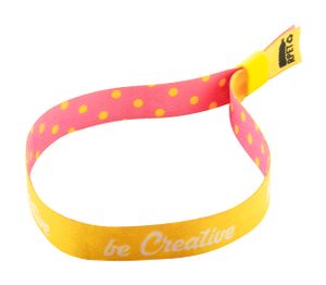 Bracelet festival personnalisable - SuboWrist RPET | Jaune