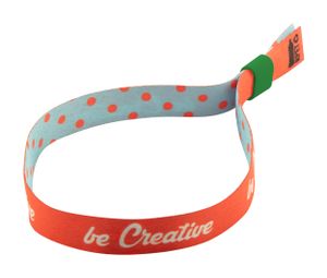 Bracelet festival personnalisable - SuboWrist RPET | Vert