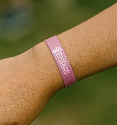 Bracelet festival personnalisé en RPET - SuboWrist Alloy