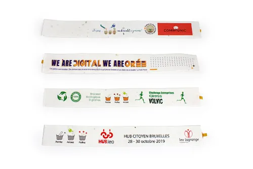 Bracelet papier graines