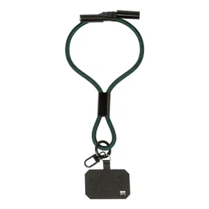 Bracelet pour téléphone portable en RPET 60 W - CuffCharge | Vert Foncé