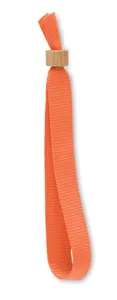 Bracelet publicitaire en polyester RPET - Fiesta | Orange