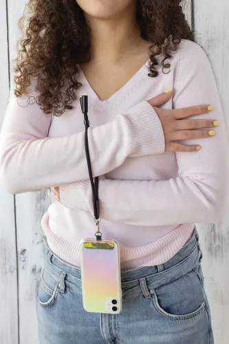 Bracelet téléphone avec câble 60W en rPET RCS LoopAmp - XD Collection