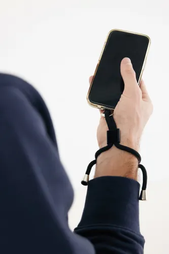 Bracelet téléphone réglable en rPET recyclé RCS CarryLoop - XD Collection