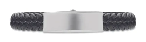 Bracelet tressé en simili cuir - Faulet