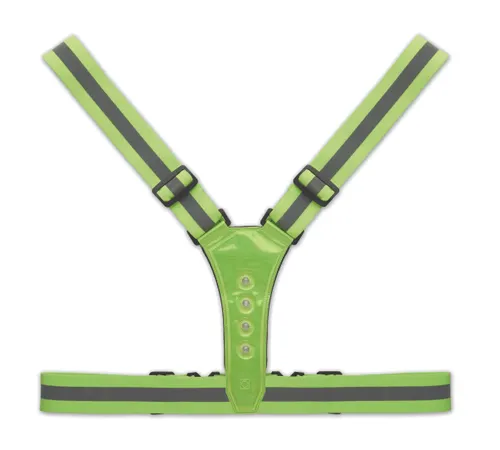 Bretelles de sécurité avec LED personnalisables - Roundvisible