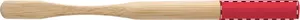 Brosse à dents en bambou personnalisée - ColoBoo | Rouge / Naturelle