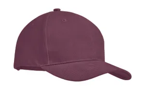 Brushed heavy cotton 6 panel Ba - Tekapo à personnaliser | Bordeaux