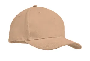 Brushed heavy cotton 6 panel Ba - Tekapo à personnaliser | Beige