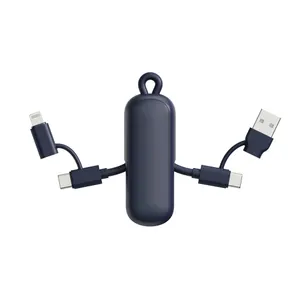 Câble 100W porte-clés 4-en-1 Urban Vitamin Dublin - Urban Vitamin | Bleu